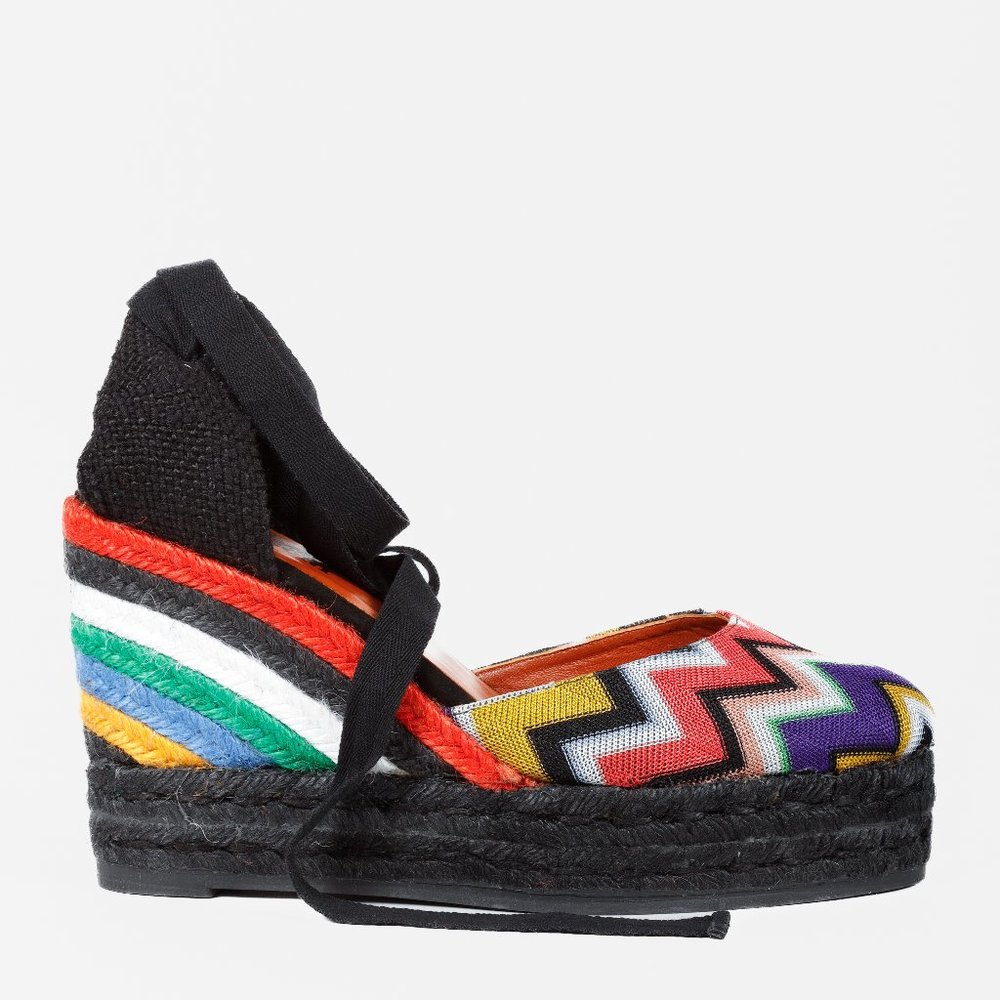 Castañer x Missoni SS19 Carina Multicolour Espadrille Wedges